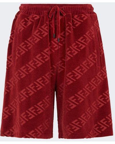 fendi shorts red